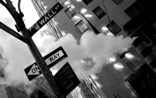 Street sign smoke building background - a cloud of smoke free wallpaper