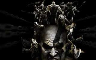 Creepy man demonic creatures chains - a creepy face free wallpaper for desktop