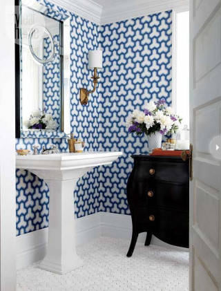 Bathroom sink mirror corner blue - david ramsay hay free wallpaper for mobile