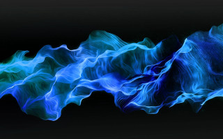 Blue green smoke wave black - alberto seveso free wallpaper for desktop