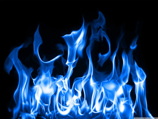 Blue fire abstract energy glow - allan brooks free wallpaper