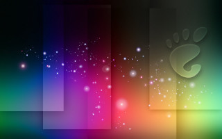 Colorful footprint rainbow background side - a colorful background free wallpaper