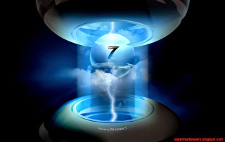 Blue light glass container lightning - a lightning bolt free wallpaper