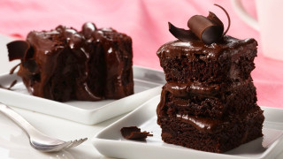 Chocolate cake plate fork coffee - a plate free wallpaper