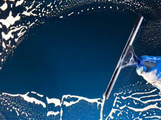 Skiing person snow water splash - a blue sky behind them free wallpaper