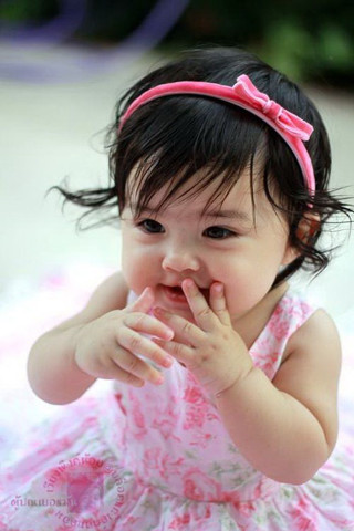 Adorable girl pink dress blurry - together free wallpaper for mobile