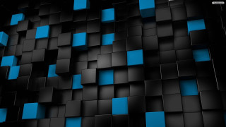 Black blue background squares pattern 9 - square free wallpaper for desktop