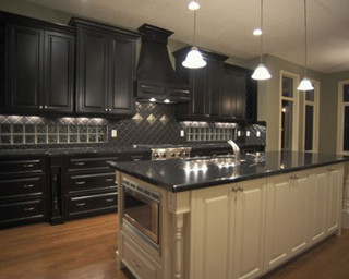 Kitchen center island black cabinets - a kitchen free wallpaper for desktop