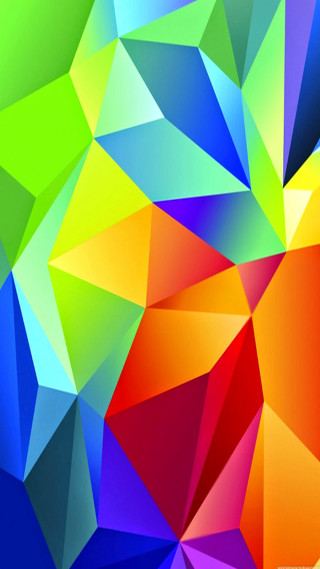 Colorful abstract background triangle design 2 - cubist free wallpaper for mobile