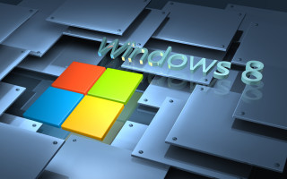Computer screen windows 8 metal - isometric view free wallpaper