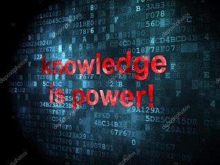 Knowledge power dark background numbers - a word free wallpaper