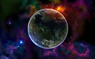 Earth view space stars bright 2 - the earth free wallpaper