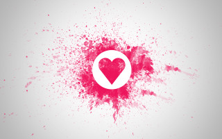 Heart pin paint splatters blood - free hearts wallpaper