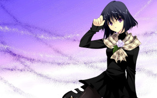 Woman black dress skateboard purple - a skateboard free wallpaper