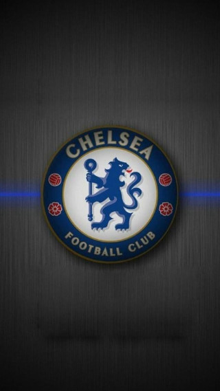 Chelsea logo metal surface blue 2 - heroic free wallpaper for mobile