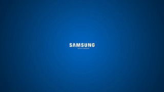 Blue background samsung white letters - white letter free wallpaper