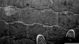 Person standing brick wall feet - carlos trillo name free wallpaper