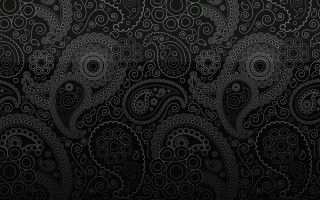 Black white paisley pattern wallpaper 2 - tentacle free wallpaper