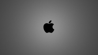Black white apple logo gray - photo of an apple logo free wallpaper