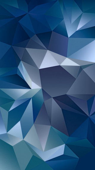 Blue abstract lowpoly background blurred 2 - crystal cubism free wallpaper for mobile