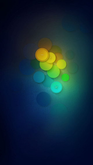 Blue background blurry circles green - a green circle free wallpaper