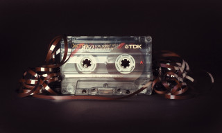 Tape cassette ribbon analog retrofuturism - analog free wallpaper
