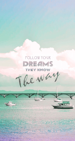 Bridge boats water dreams magic - a quote below free wallpaper