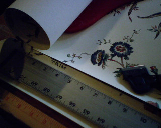 Ruler table wallpaper red ribbon - the edge free wallpaper