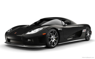 Black sports car hood up - a hood free wallpaper