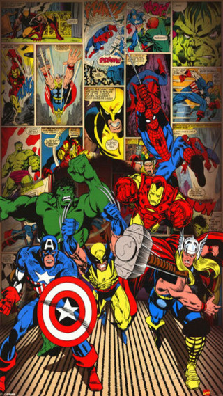 Avengers comics room posters collection - marvel comic free wallpaper for mobile