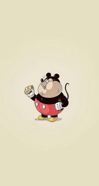 Cartoon character donut mouse back - loftis free wallpaper