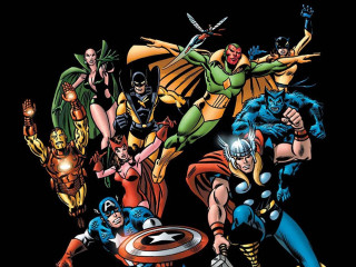 Superheroes group standing together unity - a group together free wallpaper