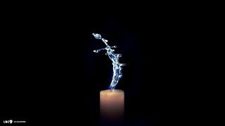 Candle water splash dark background - david annand free wallpaper