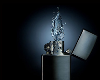 Lighter water splash lighter middle - a lighter free wallpaper