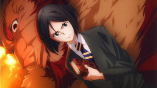 Woman suit tie demon head - a woman in a suit free wallpaper