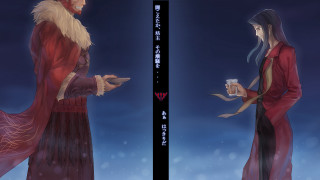 Red robed man white haired - a long white hair free wallpaper