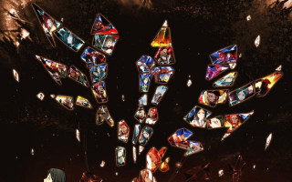 Stained glass display group dark - stained free wallpaper