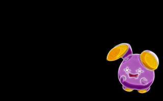 Purple pig yellow ears smiling - its nose free wallpaper