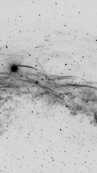 Large object sky black white - nebula free wallpaper