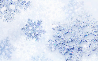 Snowflake white background blue silver - a snowflake free wallpaper