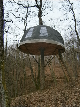 Tree house woods tarp ladder - dahlov ipcar free wallpaper for mobile