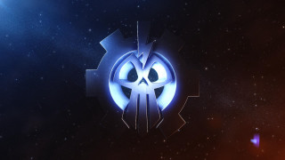 Blue black logo star background 2 - 4 k wallpaper free wallpaper