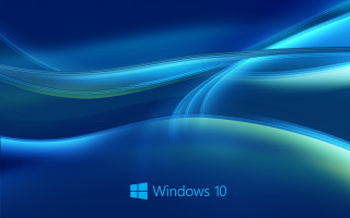 Blue background wave windows 10 - the bottom right corner free wallpaper