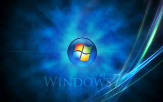 Blue black background windows logo - a windows logo free wallpaper