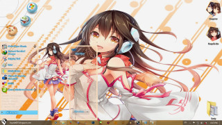 Desktop girl knife sword dress - a desktop computer screen free wallpaper