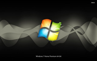 Black background windows7 logo smoke - a window 7 logo free wallpaper