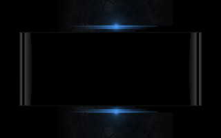 Black background blue light middle 2 - a blue light in the middle of it free wallpaper