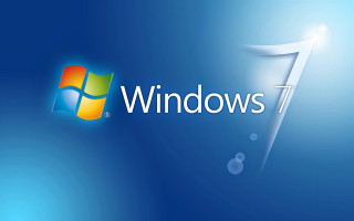 Blue background windows 7 logo - the window 7 logo free wallpaper