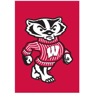 Badger mascot red background white - a red background free wallpaper for tablet