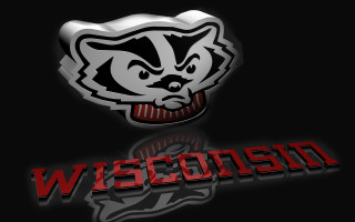 Wisconsin black red logo tiger - 3 d free wallpaper for desktop